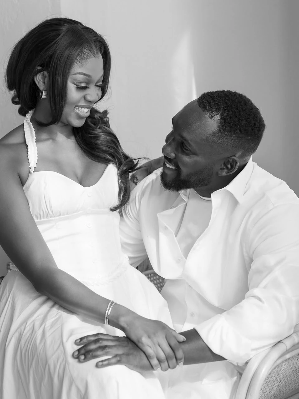 A shared smile — Otobong and Harrison